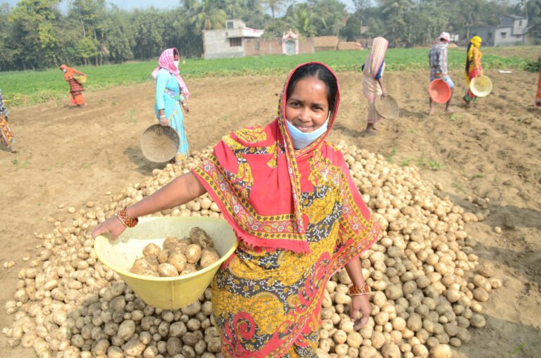 Around the world, USAID works with private sector partners like PepsiCo to increase women’s participation in sustainable farming practices to mitigate the effects of climate change.