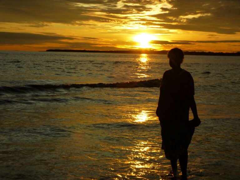 The last sunsets seen from a village that once was but is fast disappearing