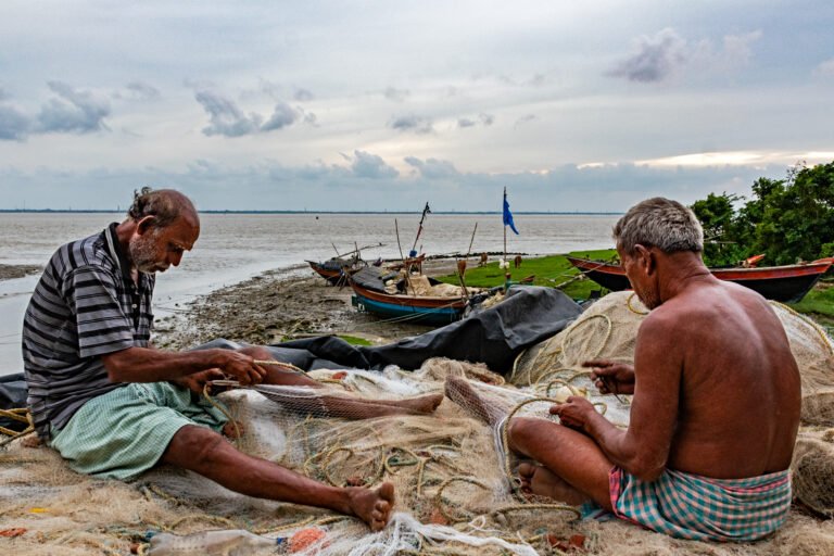 Fishing net preparation