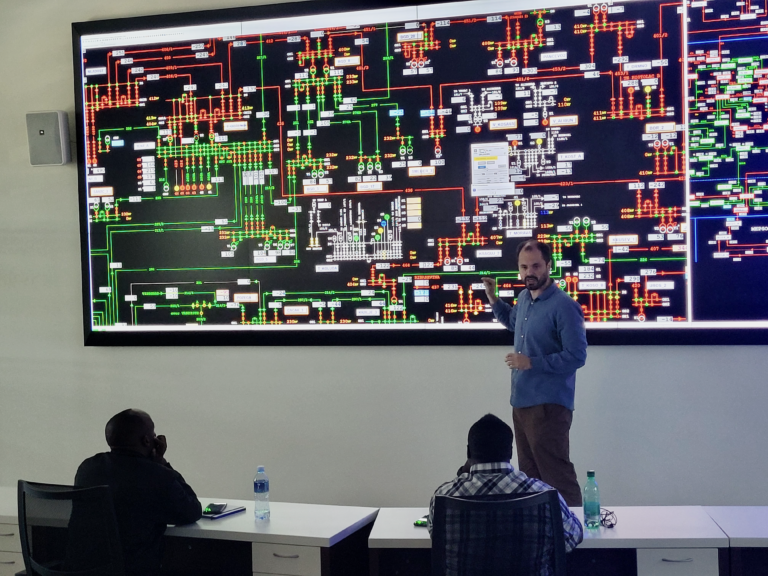 Power controllers of the National Electricity Control Center, Rwanda Energy Group at a Training Facility in Serbia, July 2022