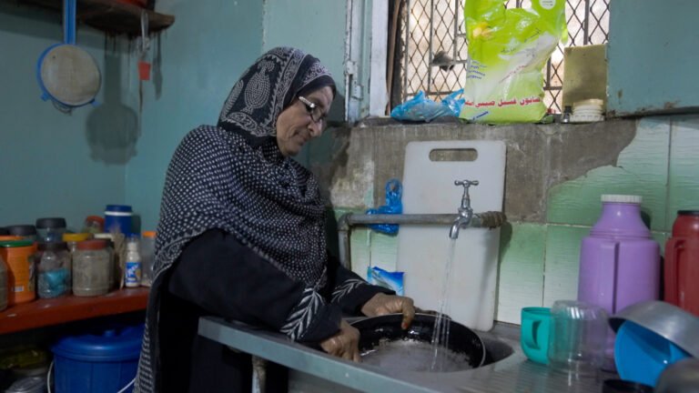 supported by USAID, Amena is now doesn't have terk long for water and she has water to her home every day.