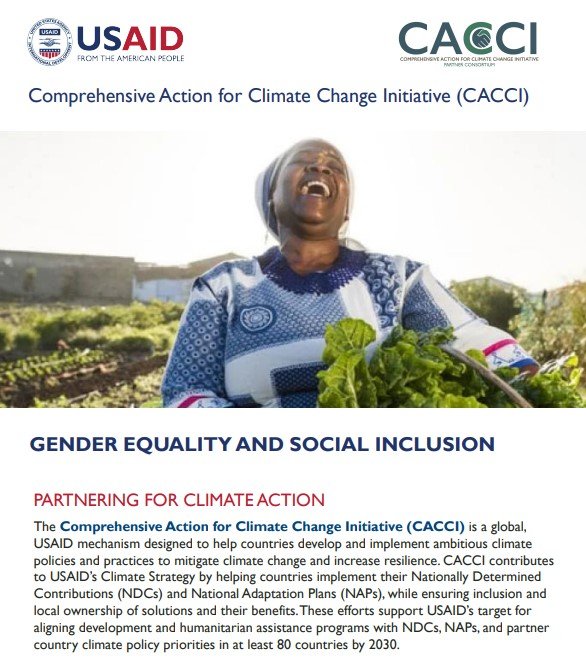 Photo of a woman laughing while holding plants above project description