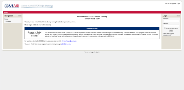 Overview of Global Climate Change (GCC-101) Online Course